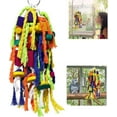 thumbnail image 4 of Parrot Chewing Toys in Multicolor with Natural Wood and Rope, 4 of 4