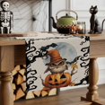 thumbnail image 2 of Table Runner Dresser Scarves 120 Inch Long,Halloween Owl Pumpkin Ghost Face Linen Dining Table Runners Tree Branch Moon on Linen Tabletop Scarf for Wedding Holiday Party Kitchen, 2 of 9