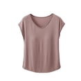thumbnail image 3 of QSXADF Pajama Tops For Women Sleep Shirt Pajama Shirt Sleeveless Crew Neck Lightweight Ruffle Women Summer Pajamas Soft Loungewear, 3 of 5