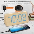 thumbnail image 4 of Despertador DreamSky Wooden Digital con puerto USB y despertador, 4 of 8