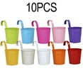 thumbnail image 1 of Mosiee Iron Hanging Bucket Flower Pot Hook Flower Pot Balcony Hanging Pot Hanging Pot, 1 of 8
