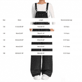 thumbnail image 4 of UACY Boys Girls Denim Overalls, Baggy Wide Leg Adjustable Strap Jean Jumpsuit Hip Hop Casual Preppy Aesthetic with Pockets (Black, 13-14 Years), 4 of 5