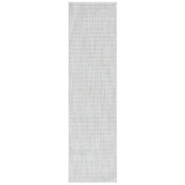 SAFAVIEH Martha Stewart Serenity Solid Runner Rug, Grey/Ivory, 2'2" x 8'