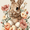 Bunny and Flowers, variant on Qisvanset Bunny And Flowers Canvas Print 15.75x11.81 Inches