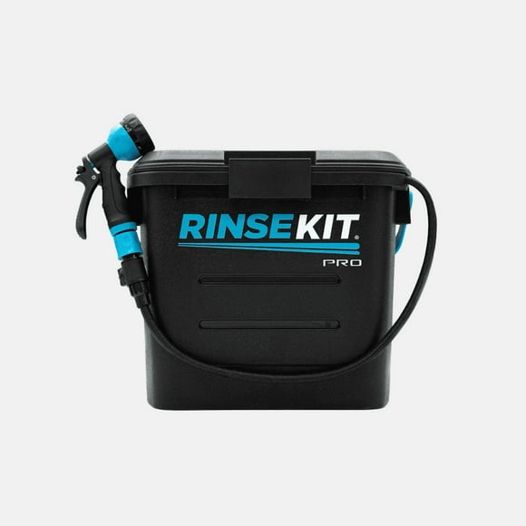 Rinse Kit Camp Shower 857007006258 Pro; 3.5 Gallon Capacity; 12 Volt Battery Powered; 5 Setting Spray Nozzle; Portable; 6 Feet Long Nylon Hose; With Carrying Handle