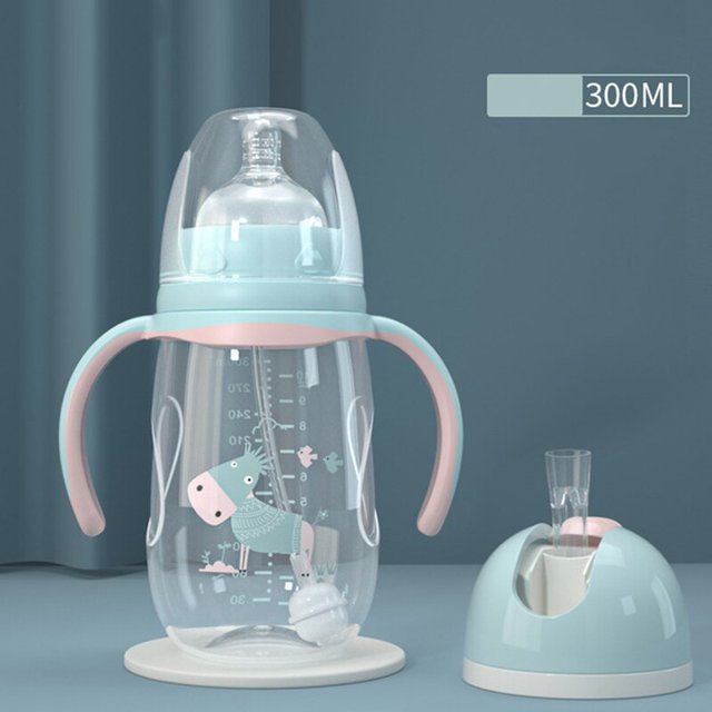 Taza de agua de dibujos animados para niños recién nacidos, vasos de alimentación para bebés con pajitas, botellas de agua a prueba de fugas, vasos portátiles para niños, bebedero para exteriores