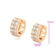 thumbnail image 2 of Hermosas Arracadas Con Brillantes Cristales Oro 18K Laminado dorado Unitalla, 2 of 7
