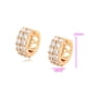 thumbnail image 2 of Hermosas Arracadas Con Brillantes Cristales Oro 18K Laminado dorado Unitalla, 2 of 7