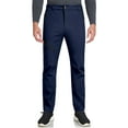 thumbnail image 4 of Little Donkey Andy Men's Winter Snow Pants - Softshell Insulated, Fleece Lined & Water Resistant for Hiking Ski, Navy Size L, 4 of 7