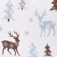 thumbnail image 3 of Great Bay Home Lodge Flannel Sheet Set - 100% Turkish Cotton - Double Brushed - Full, Snowy Reindeer, 3 of 6
