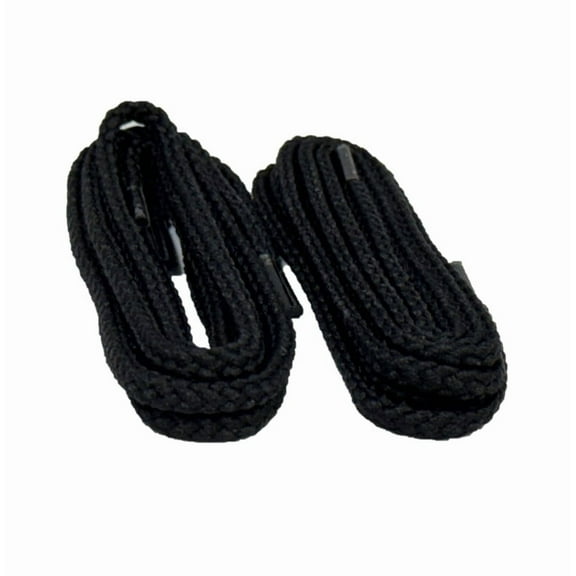 Kiwi Casual Round Black Shoelaces, 27 Inches - 2 Pairs