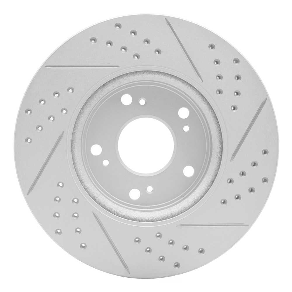 Dynamic Friction Company 830-59037L DFC Geoperformance Rotor - Drilled and Slotted