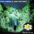 thumbnail image 5 of 2 Pack 990000000Lumen Super Bright LED Flashlight Tactical Rechargeable Work Lights, 5 of 11