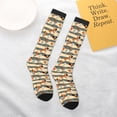 thumbnail image 4 of Daiia Sports Socks Funny Chicken Printed Novelty Crew Socks for Men Women Knee High Socks Cotton Socks Soft & Breathable Support Unisex Socks, 4 of 9