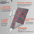 thumbnail image 7 of Sharper Image Calming Heat Massaging Weighted Heating Pad, 12 in x 24 in, Gray, 7 of 7