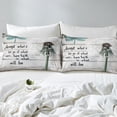 thumbnail image 3 of Erosebridal Dandelion Fitted Sheet Set Full, Motto Print Bedding Set, Rustic Farmhouse Decor (No Top Sheet), 3 of 5
