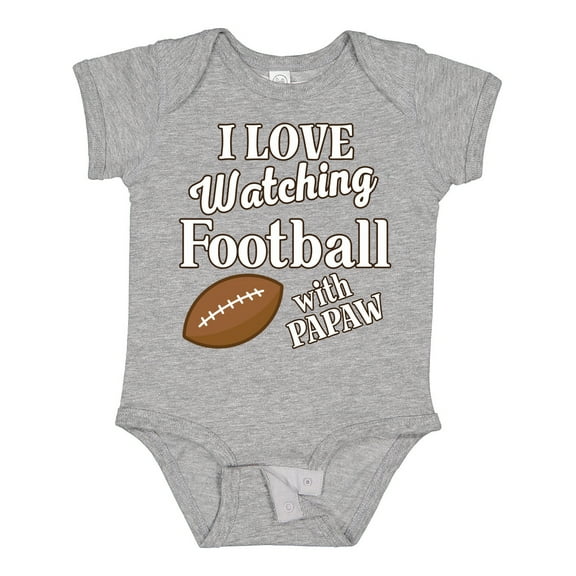 Inktastic Papaw Football Grandson Boys or Girls Baby Bodysuit