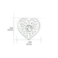 thumbnail image 2 of 925 Sterling Silver Heart Stud Earrings with Crystals, 2 of 2