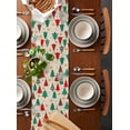 thumbnail image 5 of Table Runners 70 Inches Long Dress Scarves, Christmas Trees Farmhouse Coffee/Dining/Kitchen Table Decor, Holiday Table Runner, Beige Xmas Tree Star Winter Holiday 13x70 Inch, 5 of 7