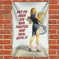 thumbnail image 2 of Put On Your Big Girl Panties and Deal With It Funny Humor Home Business Office Sign, 2 of 4