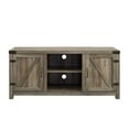 thumbnail image 6 of Walker Edison Modern Farmhouse Barn Door TV Stand for TVs up to 65", Grey Wash, 6 of 19
