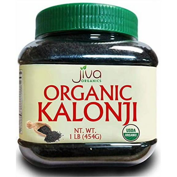 Jiva Organics Kalonji- Raw, Non-GMO Black Cumin Seed (Kalaunji, Nigella Sativa), .0 16 Ounce