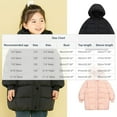 thumbnail image 3 of Girls Jacket,Casual Winter Medium Long Medium Large Down Solid Color Hooded,Boys Winter Jacket, 3 of 9