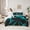 Cyan Black, variant on jejeloiu Gaming Gamer 7-Piece Bedding Comforter Set,Modern Video Game King Bedding Sets,Purple Gamepad Bed Sheets For Boys,Breathable Home Decor Reversible