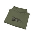 thumbnail image 3 of Darkstar Text Skateboard Black Many Colors Vintage Classic Skate Hoodie Print - S / Military Green, 3 of 5