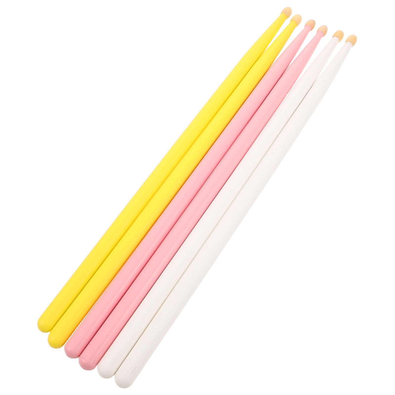 ETHZZLE 3 Pairs 5A Wood Drumsticks with Comfortable Grip - Ideal Jazz, Rock, Percussion Practice Sticks for Beginners & Professionals