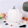 thumbnail image 4 of Cozival Small Realistic Artificial Pumpkin with Vine, Mini Decorative Pumpkin for Fall Home Decor, Thanksgiving ,Table Centerpiece,5x8.5cm, 4 of 7