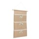 thumbnail image 4 of Bolsa de almacenamiento para colgar en la pared de yute amarillo, bolsillos, soporte para puerta de dormitorio (lazo azul), 4 of 8