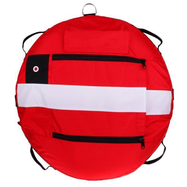 2xScuba SMB Equipo de Señal de Boya de de Superficie de Flotabilidad de Seguridad Que Bucea Cola Flotador de boya de apnea