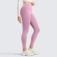 thumbnail image 3 of Matte Yoga Leggings - Casual Lounge Workout Womens Yoga Full Length Pants Pink XL, 3 of 6