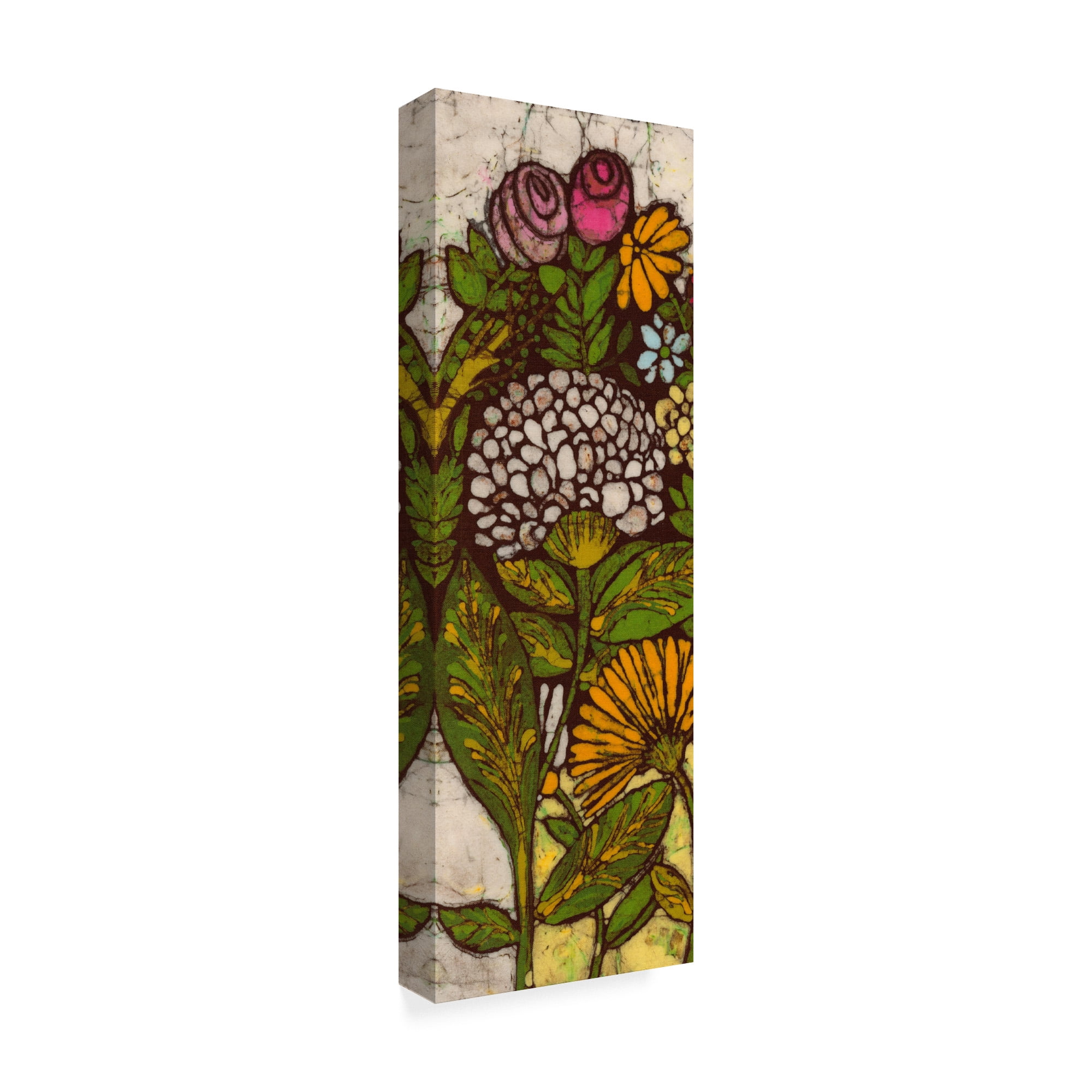 Trademark Fine Art 'Batik Flower Panel I' Canvas Art by Andrea Davis