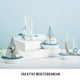 thumbnail image 2 of Toystoory Mini barco de azul de náutica de estilo mediterráneo, adornos artesanales de madera, decoración del hogar para habitación de Decoración del hogar 14 aves marinas navegantes Toystoory HA8706-03B, 2 of 6