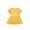 Yellow, variant on Utlike Girls Summer Dresses Casual Dress For Baby Toddler GirlsSolid Color Elastic Waist Outdoor Play Dress Black Leisure Fit Sundress Size 18 Months-24 Months
