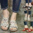 thumbnail image 2 of Women's Casual Slippers Fashion Hollow Flowers Wedge Sandals Outdoor Embroidered Platform Comfortable Beach Shoes Chinelo Nuvem, 2 of 4