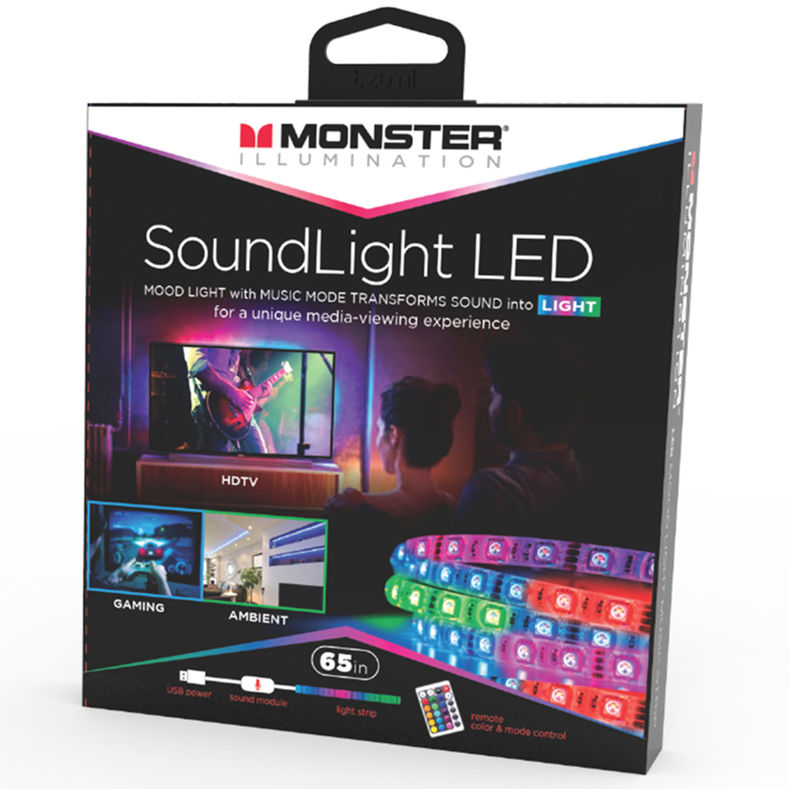 Monster Illumination Sound Light Led 65 Rgb Multicolor