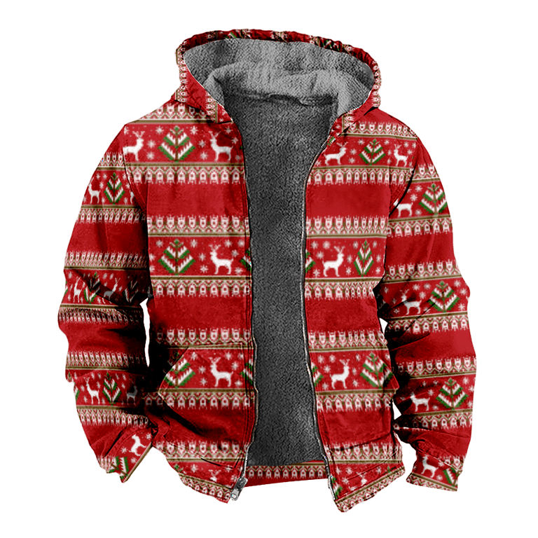 Plaid nordic fleece hoodie cheap