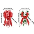 thumbnail image 2 of 14.76Inch Christmas Tree Topper Wreath Bow Large Christmas Bow Tree Topper, Burlap with Polyester Edge Gift Bows for Xmas Ornament Holiday Home Thanksgiving Indoor/Outdoor Decorations, 2 of 6