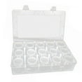 thumbnail image 3 of Lipstore Bead Organizer Clear Empty Rectangle Dustproof Bead Storage Containers with Lids 15 Pumpkin Bottles, 3 of 8