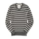 thumbnail image 1 of Suéter de rayas Aeropostale para hombre gris mediano, 1 of 1