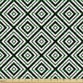 thumbnail image 2 of Ambesonne Black and White Fabric by the Yard Upholstery, Rhombus Tracery, 1 Yard, Black White, 2 of 5