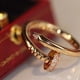 thumbnail image 4 of Anillo De Uñas De Oro Rosa De 18 Quilates De Acero De Titanio Sin Decoloración Diamante Que Combina Con Todo Dedo Índice Inoxidable, 4 of 4