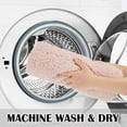 thumbnail image 6 of Bath Rug for Bathroom Non Slip Bathroom Mat (20 x 32, Dusty Pink) Water Absorbent Soft Microfiber Shaggy Bathroom Rug Machine Washable Bath Mat for Bathroom Thick Plush Shower Mat, 6 of 6
