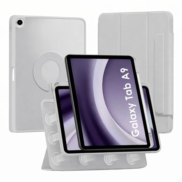 Mr. Gadgets Funda Para Samsung Galaxy Tab A9 8.7 Pulgadas Smart Cover 2 En 1 Folio Desmontable Color Gris.