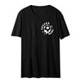 thumbnail image 3 of MesaSe Ladies‘ Solid Color  Neck Double Football Print Short Sleeve T Shirt, 3 of 4