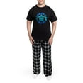 thumbnail image 5 of CafePress - Blue Tribal Turtle Sun Pajamas - Men's Dark Loose Fit Cotton Pajama Set, 5 of 7