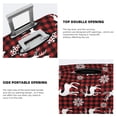 thumbnail image 5 of Daiia Plaid Reindeer Snowflakes Luggage Cover, Thickened Washable Travel Luggage Covers, Elastic Unique Baggage Covers for 18-20 inch Luggage-Large, 5 of 9